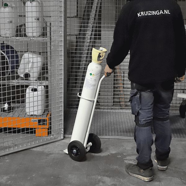Gasflaschenkarre mit Gasflasche
